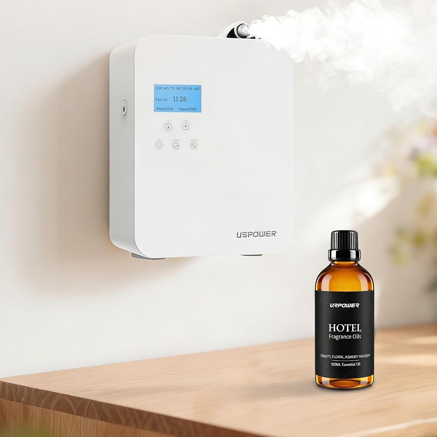 image:imageURPOWER 100ml Hotel Collection Diffuser Oil Inspired by The RitzCarlton Hotel Scent Fruity Floral Amber Fragrance Oil Diffuser Essential Oil for Ultrasonic and Waterless Diffusers