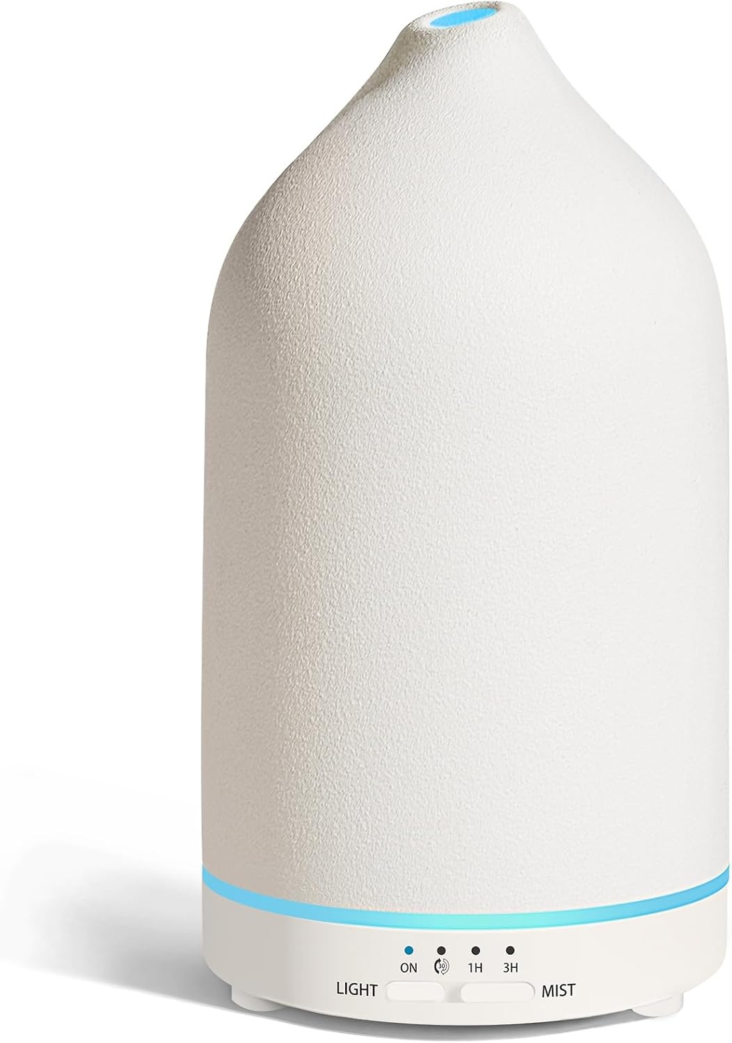 image:imageURPOWER 120ML Essential Oil Diffuser Ceramic Aromatherapy Diffuser with 7Color LED Lights Auto ShutOff 2 Mist Modes Humidifier for Home Office Decor Scent Diffuser for Yoga SpaAll White