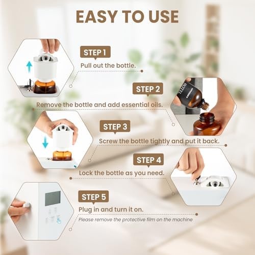 image:imageURPOWER 300ml Waterless Nebulizing Scent Diffuser amp 100ml RitzCarlton Inspired Oil