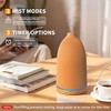 URPOWER 100ML Essential Oil Diffuser Ultrasonic Cool Mist Humidifier with 7 LED Lights, Timer & Auto-Off Quiet Aromatherapy Scent Diffuser for Home Bedroom Office Relaxation(Striped Yellow)