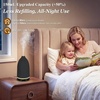 URPOWER 100ML Essential Oil Diffuser Ultrasonic Cool Mist Humidifier with 7 LED Lights, Timer & Auto-Off Quiet Aromatherapy Scent Diffuser for Home Bedroom Office Relaxation(Striped Black)