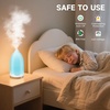 URPOWER 100ML Essential Oil Diffuser Ultrasonic Cool Mist Humidifier with 7 LED Lights, Timer & Auto-Off Quiet Aromatherapy Scent Diffuser for Home Bedroom Office Relaxation(Smooth White)