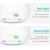 URPOWER 100ML Essential Oil Diffuser Ultrasonic Cool Mist Humidifier with 7 LED Lights, Timer & Auto-Off Quiet Aromatherapy Scent Diffuser for Home Bedroom Office Relaxation(White)