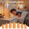 URPOWER 100ML Essential Oil Diffuser Ultrasonic Cool Mist Humidifier with 7 LED Lights, Timer & Auto-Off Quiet Aromatherapy Scent Diffuser for Home Bedroom Office Relaxation(Striped Yellow)