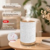 URPOWER 100ML Essential Oil Diffusers for Home with Linen Cover 7 Color Changing Lights, Timer & Auto-Off Scent Diffuser Oil Machine Humidifier Aromatherapy Air Diffusers for Bedroom, Office(Gray Linen)
