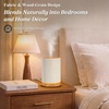 URPOWER 100ML Essential Oil Diffusers for Home with Linen Cover 7 Color Changing Lights, Timer & Auto-Off Scent Diffuser Oil Machine Humidifier Aromatherapy Air Diffusers for Bedroom, Office(Warm Linen)