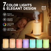 URPOWER 100ML Essential Oil Diffusers for Home with Linen Cover 7 Color Changing Lights, Timer & Auto-Off Scent Diffuser Oil Machine Humidifier Aromatherapy Air Diffusers for Bedroom, Office(Gray Linen)