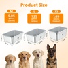 URPOWER 2 Pack 1.25 Gallon Large Dog Water Bowl, Thickened Stainless Steel Dog Water & Food Bowls with Non-Slip Mat, Spill-Proof Metal Pet Bowl Set for Medium, Large, X-Large Dogs, Indoor/Outdoor Use(0.85 Gallon)