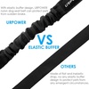 URPOWER 2 Pack Dog Seat Belt, Retractable Dog Car Harness Adjustable Pet Safety Belt with Elastic Bungee Buffer, Heavy Duty & Durable & 360 Degree Swivel Dog Seatbelts(Black)