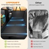 URPOWER 2026 Upgraded Back Seat Extender for Dogs – Large Hard Bottom Dog Car Seat Cover Holds 550lbs, Waterproof Dog Hammock Pet Bed with High-Density Foam Non-Slip Backseat Protector(Matte Black)