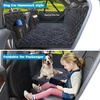 URPOWER 2026 Upgraded Back Seat Extender for Dogs – Large Hard Bottom Dog Car Seat Cover Holds 550lbs, Waterproof Dog Hammock Pet Bed with High-Density Foam Non-Slip Backseat Protector(All Black)