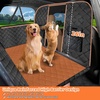 URPOWER 2026 Upgraded Back Seat Extender for Dogs – Large Hard Bottom Dog Car Seat Cover Holds 550lbs, Waterproof Dog Hammock Pet Bed with High-Density Foam Non-Slip Backseat Protector(Dark Black)