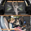 URPOWER 2026 Upgraded Back Seat Extender for Dogs – Large Hard Bottom Dog Car Seat Cover Holds 550lbs, Waterproof Dog Hammock Pet Bed with High-Density Foam Non-Slip Backseat Protector(Dark Black)