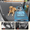 URPOWER 2026 Upgraded Back Seat Extender for Dogs – Large Hard Bottom Dog Car Seat Cover Holds 550lbs, Waterproof Dog Hammock Pet Bed with High-Density Foam Non-Slip Backseat Protector(Grey)