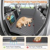URPOWER 2026 Upgraded Back Seat Extender for Dogs – Large Hard Bottom Dog Car Seat Cover Holds 550lbs, Waterproof Dog Hammock Pet Bed with High-Density Foam Non-Slip Backseat Protector(Grey)