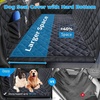 URPOWER 2026 Upgraded Back Seat Extender for Dogs – Large Hard Bottom Dog Car Seat Cover Holds 550lbs, Waterproof Dog Hammock Pet Bed with High-Density Foam Non-Slip Backseat Protector(All Black)