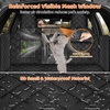 URPOWER 2026 Upgraded Back Seat Extender for Dogs – Large Hard Bottom Dog Car Seat Cover Holds 550lbs, Waterproof Dog Hammock Pet Bed with High-Density Foam Non-Slip Backseat Protector(Black)
