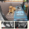URPOWER 2026 Upgraded Back Seat Extender for Dogs – Large Hard Bottom Dog Car Seat Cover Holds 550lbs, Waterproof Dog Hammock Pet Bed with High-Density Foam Non-Slip Backseat Protector(Khaki)