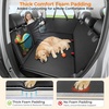 URPOWER 2026 Upgraded Back Seat Extender for Dogs – Large Hard Bottom Dog Car Seat Cover Holds 550lbs, Waterproof Dog Hammock Pet Bed with High-Density Foam Non-Slip Backseat Protector(Matte Black)