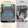 URPOWER 2026 Upgraded Back Seat Extender for Dogs – Large Hard Bottom Dog Car Seat Cover Holds 550lbs, Waterproof Dog Hammock Pet Bed with High-Density Foam Non-Slip Backseat Protector(Grey)