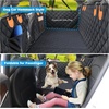 URPOWER 2026 Upgraded Back Seat Extender for Dogs – Large Hard Bottom Dog Car Seat Cover Holds 550lbs, Waterproof Dog Hammock Pet Bed with High-Density Foam Non-Slip Backseat Protector(Black with Orange)