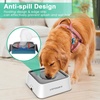 URPOWER 2.5L Dog Water Bowl 85oz Large Capacity Dog Bowls No Spill Pet Water Dispenser for Messy Drinkers Splash Proof Slow Feeder Vehicle Carried Travel Bowl for Dogs, Cats &Pets(Grey)