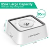 URPOWER 2.5L Dog Water Bowl 85oz Large Capacity Dog Bowls No Spill Pet Water Dispenser for Messy Drinkers Splash Proof Slow Feeder Vehicle Carried Travel Bowl for Dogs, Cats &Pets(White)