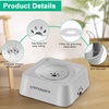 URPOWER 2.5L Dog Water Bowl 85oz Large Capacity Dog Bowls No Spill Pet Water Dispenser for Messy Drinkers Splash Proof Slow Feeder Vehicle Carried Travel Bowl for Dogs, Cats &Pets(Light Gray)