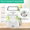 URPOWER 2.5L Dog Water Bowl 85oz Large Capacity Dog Bowls No Spill Pet Water Dispenser for Messy Drinkers Splash Proof Slow Feeder Vehicle Carried Travel Bowl for Dogs, Cats &Pets(White)