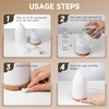 URPOWER 2PACK 150ML Essential Oil Diffusers for Home, Ultrasonic Aromatherapy Diffuser with 7 Color Changing Lights, Timer & Auto Shut-Off, Scent Diffuser for Bedroom, Office, Yoga(1)