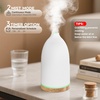 URPOWER 2PACK 150ML Essential Oil Diffusers for Home, Ultrasonic Aromatherapy Diffuser with 7 Color Changing Lights, Timer & Auto Shut-Off, Scent Diffuser for Bedroom, Office, Yoga(1)