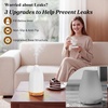 URPOWER 2PACK 150ML Essential Oil Diffusers for Home, Ultrasonic Aromatherapy Diffuser with 7 Color Changing Lights, Timer & Auto Shut-Off, Scent Diffuser for Bedroom, Office, Yoga(2)