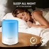 URPOWER 300ml Essential Oil Diffuser Ultrasonic Air Humidifier AUTO Shut Off Aromatherapy Scent Diffuser Night Light 7 Color Changing LED Lights and 4 Timer Settings for Home Office Yoga(A-white)