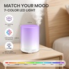 URPOWER 300ml Essential Oil Diffuser Ultrasonic Air Humidifier AUTO Shut Off Aromatherapy Scent Diffuser Night Light 7 Color Changing LED Lights and 4 Timer Settings for Home Office Yoga(A-white)