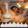 URPOWER 300ml Sleep Diffuser for Bedroom, All-Night Essential Oil Diffuser, Quiet Ultrasonic Cool Mist, Auto-Off & Timer, 7 LED Color Diffusers Humidifier for Home Office & Large Rooms