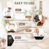 URPOWER 300ml Waterless Nebulizing Scent Diffuser Up to 3000 Sq Ft, Smart APP Control HVAC/Wall Cold-Air Aromatherapy Machine with Lockable Oil Bottle for Home/Office/Hotel Starter Oil Included(Wood)