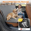 URPOWER 4 in 1 Dog Car Seat Cover for Back Seat, Waterproof Dog Hammock with Mesh Window and Side Flap Pet Car Seat Protector Dogs Backseat Cover for Cars, SUVs & Mid-Size Trucks(Grey)