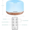 URPOWER 500ML Essential Oil Diffuser Humidifiers Ultrasonic Aromatherapy Diffusers with 4 Timer Settings and Waterless Auto Shut-Off for Home Office Living Room Yoga Remote Control NOT Included(A-yellow)