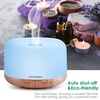URPOWER 500ML Essential Oil Diffuser Humidifiers Ultrasonic Aromatherapy Diffusers with 4 Timer Settings and Waterless Auto Shut-Off for Home Office Living Room Yoga Remote Control NOT Included(A-yellow)