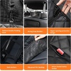 URPOWER 6-in-1 Dog Car Seat Cover for Back Seat, Waterproof Dog Car Hammock with Mesh Window, Non-Slip Pet Backseat Protector for Cars, Trucks and SUVs
