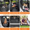 URPOWER 6-in-1 Dog Car Seat Cover for Back Seat, Waterproof Dog Car Hammock with Mesh Window, Non-Slip Pet Backseat Protector for Cars, Trucks and SUVs