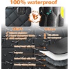 URPOWER 6-in-1 Dog Car Seat Cover for Back Seat, Waterproof Dog Car Hammock with Mesh Window, Non-Slip Pet Backseat Protector for Cars, Trucks and SUVs