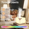 URPOWER Aromatherapy Essential Oil Diffuser Humidifier, 700ml Large Capacity Modern Ultrasonic Aroma Diffusers Running 20+ Hours with Adjustable Mist Mode/4 Timer Settings for Home Office Study(Light Brown)