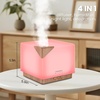 URPOWER Aromatherapy Essential Oil Diffuser Humidifier, 700ml Large Capacity Modern Ultrasonic Aroma Diffusers Running 20+ Hours with Adjustable Mist Mode/4 Timer Settings for Home Office Study(Light Brown)