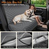 URPOWER Dog Car Seat Cover for Back Seat – Waterproof Non-Slip Car Seat Protector for Dogs Pet, Scratchproof Back Bench Seat Covers for Mid-Size Cars, Mid-Size SUVs, Black(Gray)