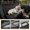 URPOWER Dog Car Seat Cover for Back Seat – Waterproof Non-Slip Car Seat Protector for Dogs Pet, Scratchproof Back Bench Seat Covers for Mid-Size Cars, Mid-Size SUVs, Black(Black)
