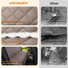 URPOWER Dog Car Seat Cover for Back Seat – Waterproof Non-Slip Car Seat Protector for Dogs Pet, Scratchproof Back Bench Seat Covers for Mid-Size Cars, Mid-Size SUVs, Black(Khaki)