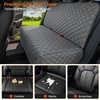 URPOWER Dog Car Seat Cover for Back Seat – Waterproof Non-Slip Car Seat Protector for Dogs Pet, Scratchproof Back Bench Seat Covers for Mid-Size Cars, Mid-Size SUVs, Black(Gray)