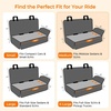 URPOWER Dog Car Seat Cover for Back Seat – Waterproof Non-Slip Car Seat Protector for Dogs Pet, Scratchproof Back Bench Seat Covers for Mid-Size Cars, Mid-Size SUVs, Black(Khaki)