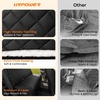 URPOWER Dog Car Seat Cover for Back Seat – Waterproof Non-Slip Car Seat Protector for Dogs Pet, Scratchproof Back Bench Seat Covers for Mid-Size Cars, Mid-Size SUVs, Black(Black)